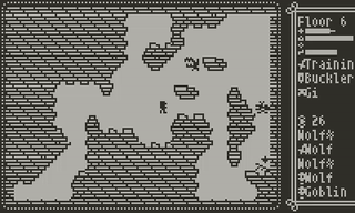 Animated image of gameplay to that highlights the combat log.