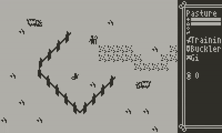 Animated image of gameplay to show how to get into the dungeon from the starting area.