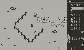 Animated image of gameplay to show the library and how to get there from the starting area.