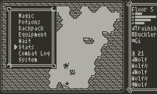 Animated image of gameplay to show finding potions and using them.